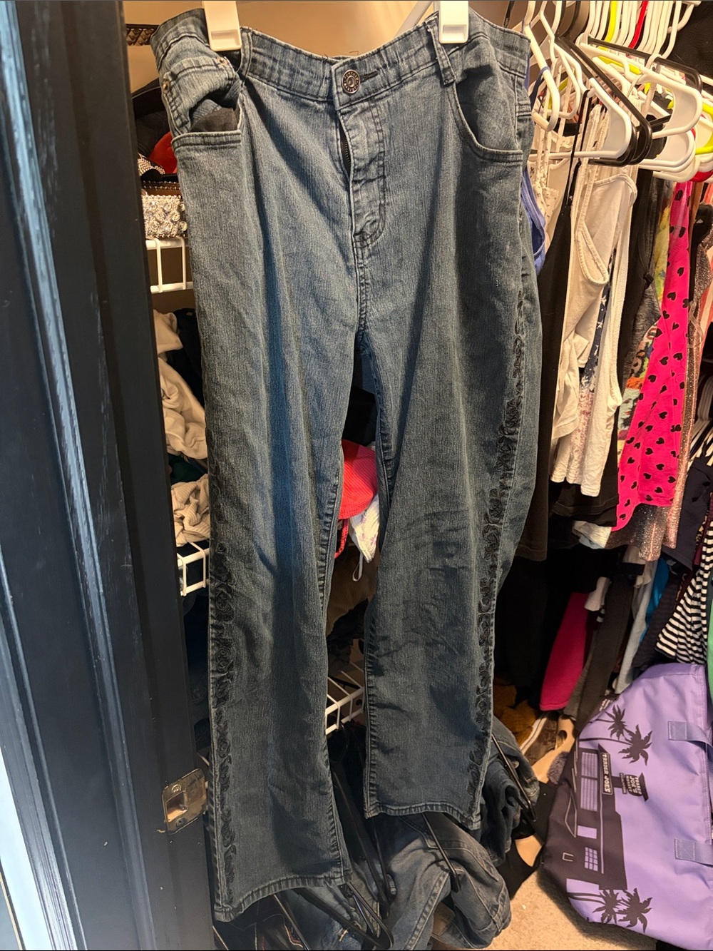 Men's Bootcut Denim Jeans in Medium Blue